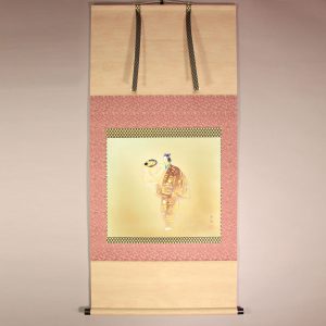 Noh painting kakejiku hanging scroll hibariyama