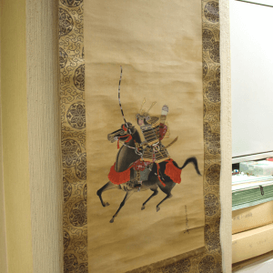 Samurai kakejiku remount scroll