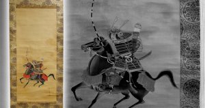 Samurai kakejiku remount scroll