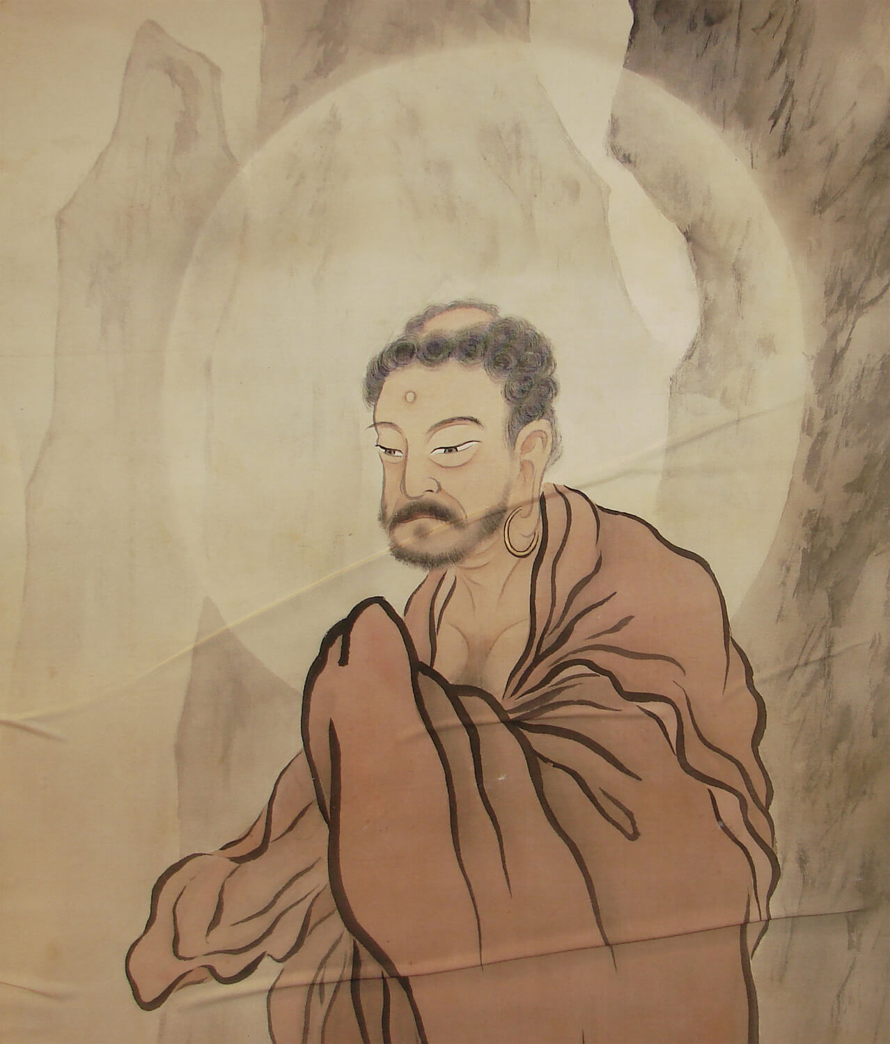 restoration antique kakejiku Japanese hanging scroll