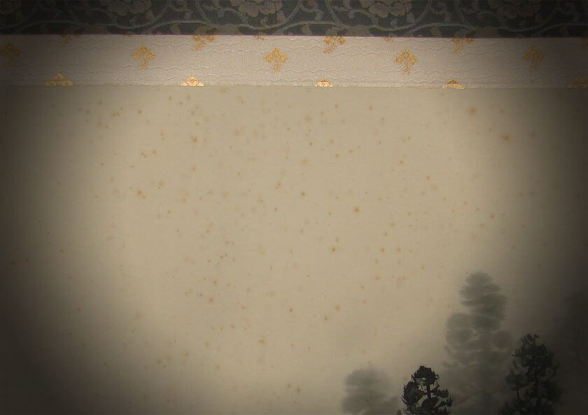 Removal Stain removal restoration restore kakejiku Japanese antique hanging scroll kakejiku