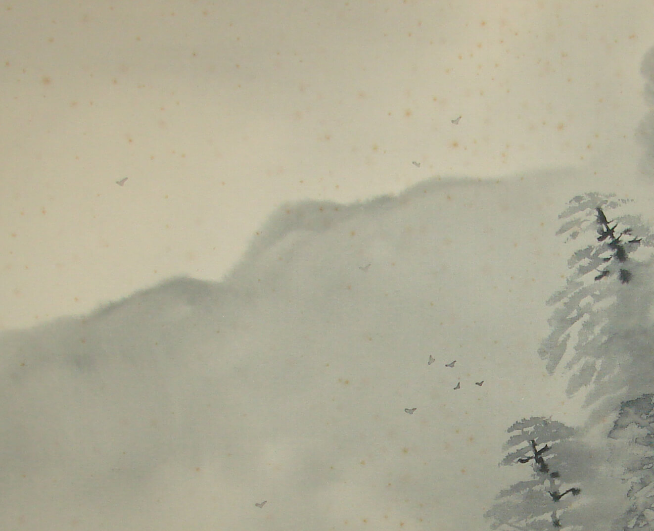 Removal Stain remove restoration restore kakejiku Japanese antique hanging scroll kakejiku