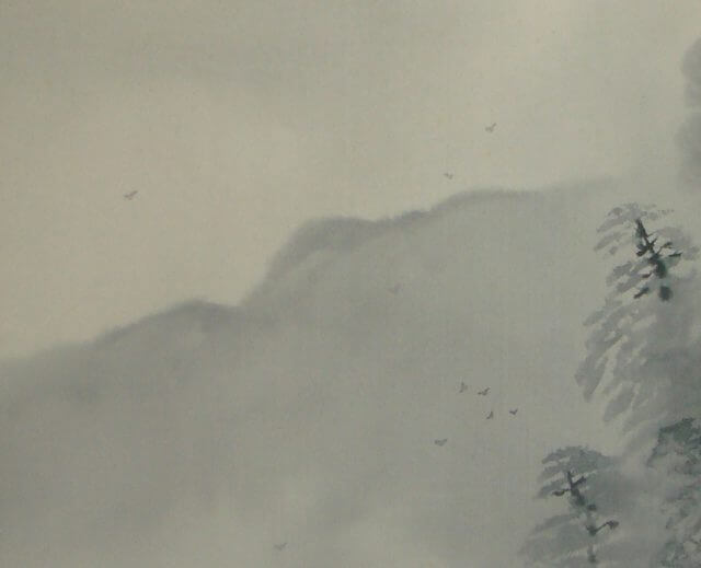 Removal Stain remove restoration restore kakejiku Japanese antique hanging scroll kakejiku