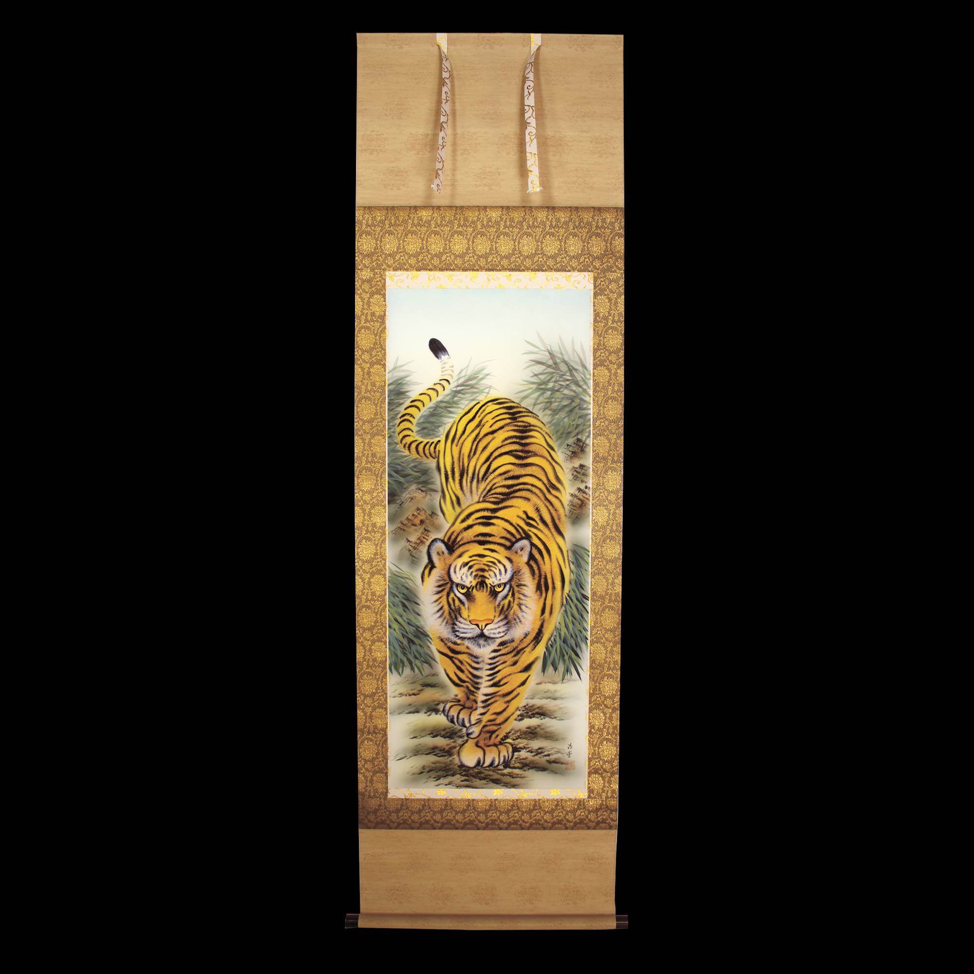 Kakejiku Hanging Scroll: Tiger / Sakurai Kōdō