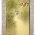 Baisen Hirai Landscape Painting Hanging Scroll