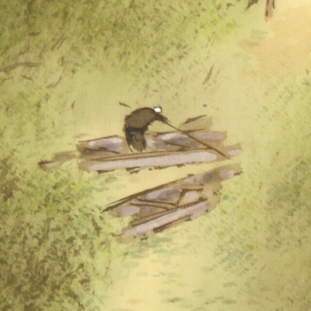 Baisen Hirai Landscape Painting Hanging Scroll