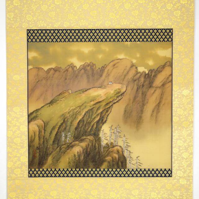 Baisen Hirai 平井楳仙 Landscape Kakejiku Scroll