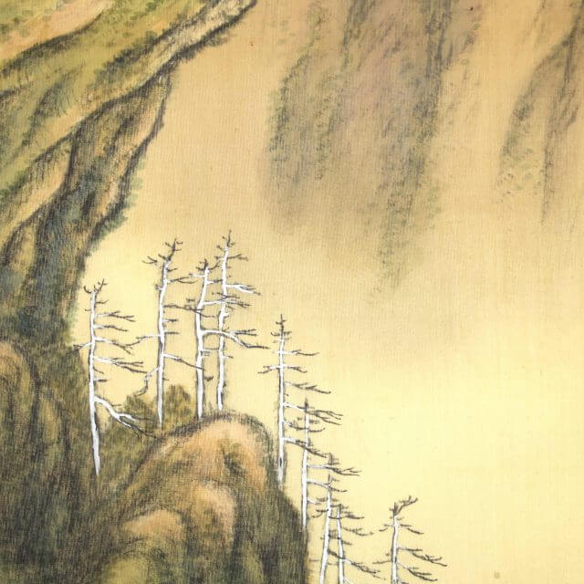 Baisen Hirai 平井楳仙 Landscape Kakejiku Scroll