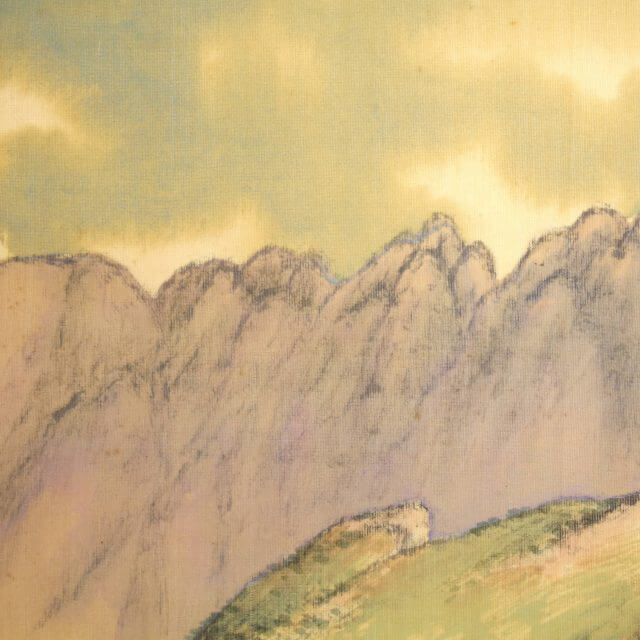 Baisen Hirai 平井楳仙 Landscape Kakejiku Scroll
