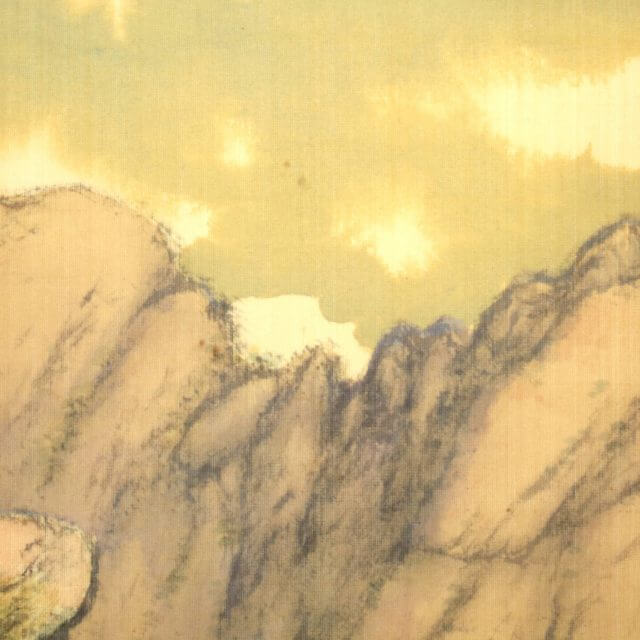 Baisen Hirai 平井楳仙 Landscape Kakejiku Scroll