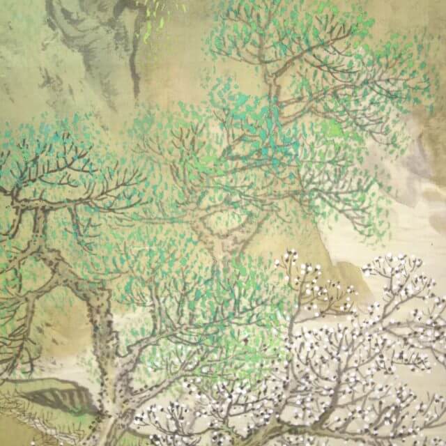 Kotei Fukui Landscape Hanging Scroll Kakejiku