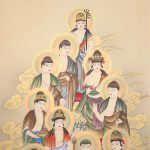 13 Buddhas / Yumeji Kinoshita - Jūsan-butsu Kakejiku Hanging Scroll