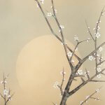 kakejiku hanging scroll Plum Blossoms with the Moon