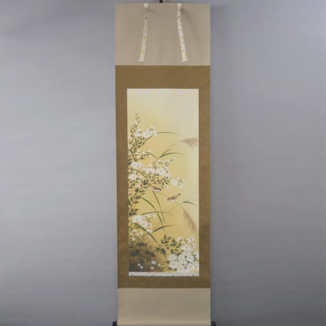 Shoun Ogiso Nogiku Chrysanthemum Hanging scroll