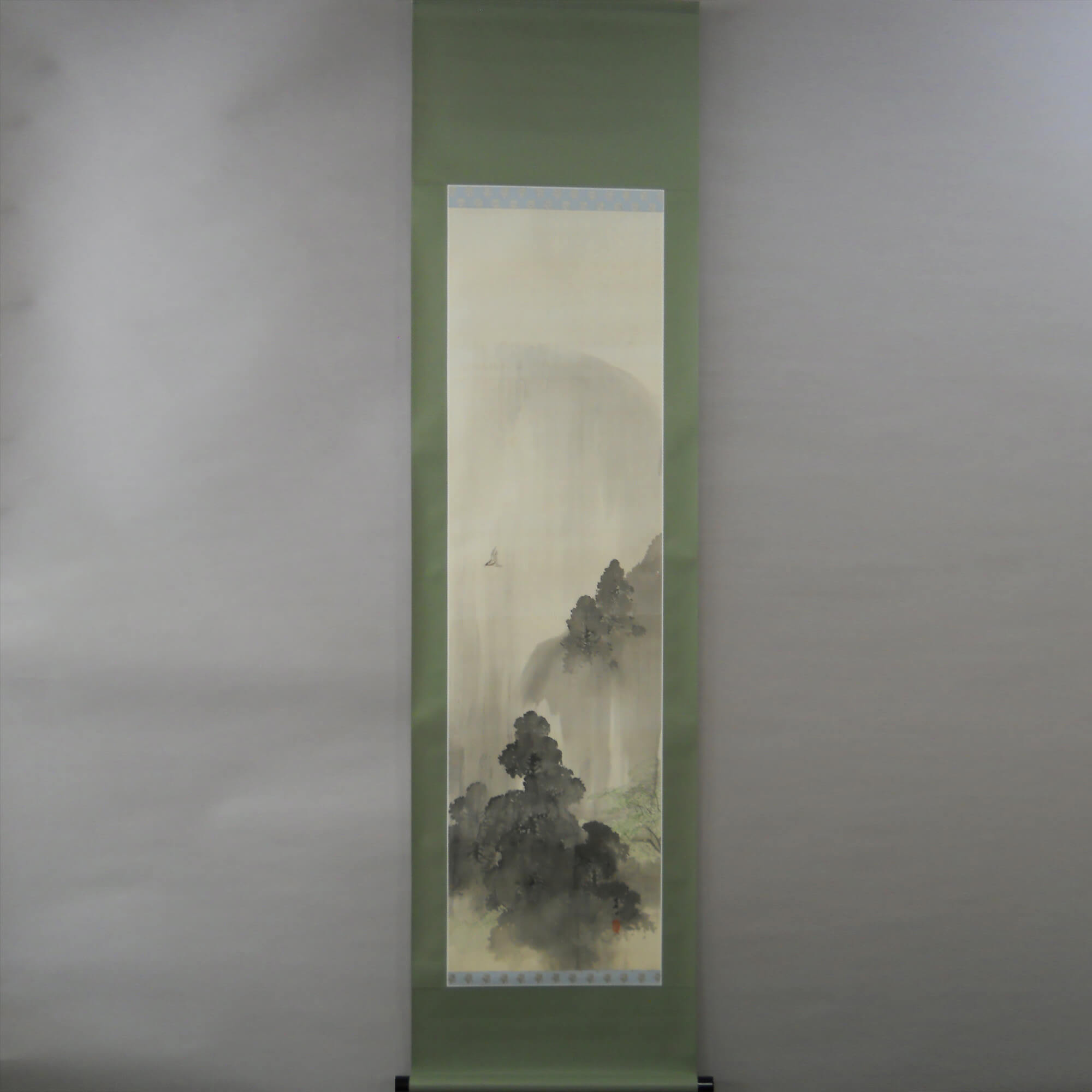 Kakejiku Hanging Scroll: Landscape Painting / Fukada Chokujō