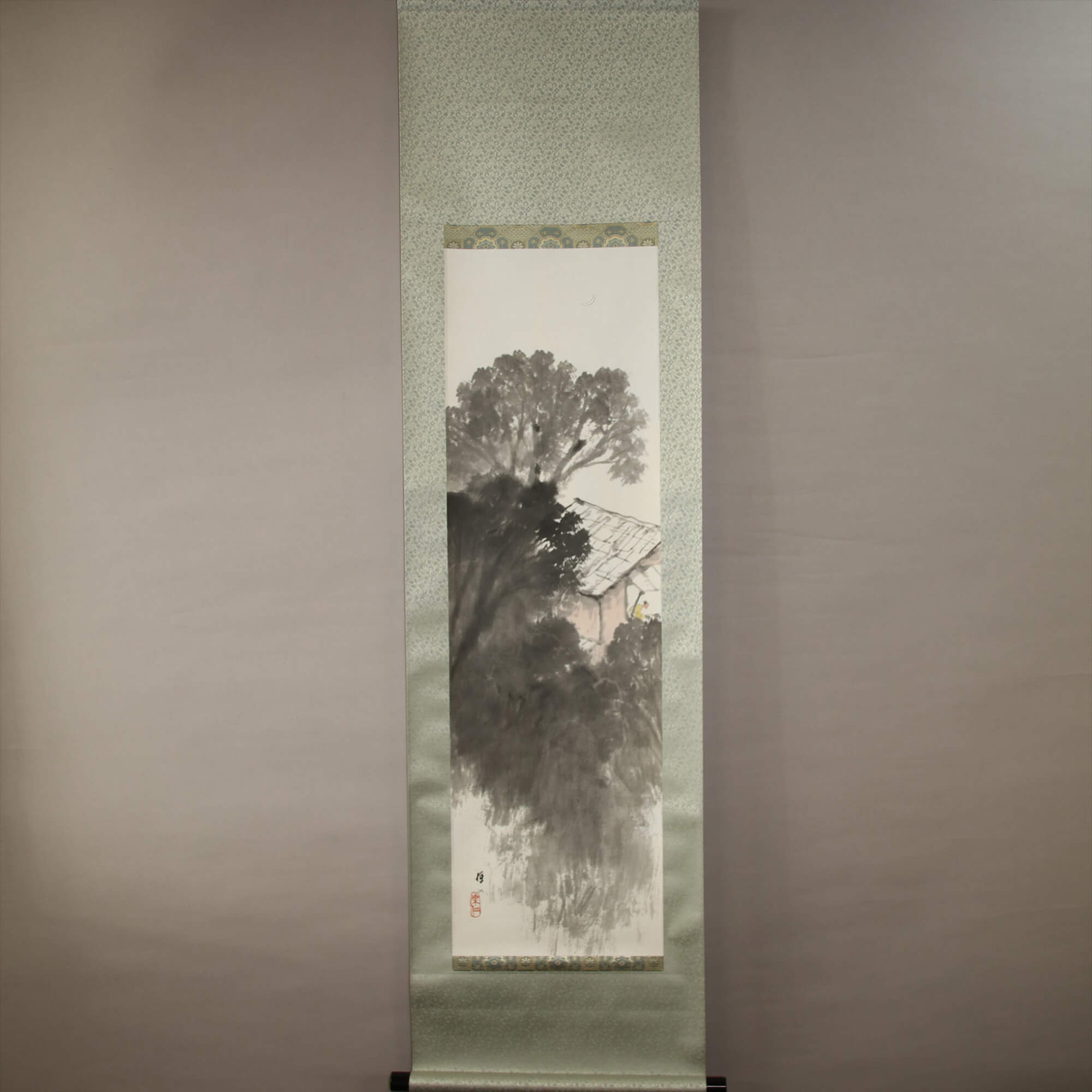 Kakejiku Hanging Scroll: Landscape Painting / Hirai Baisen