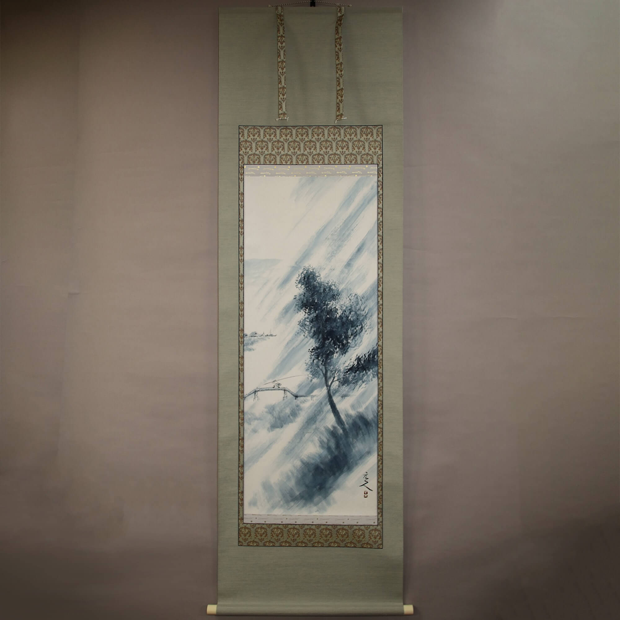 Landscape Painting: Sudden Rain Shower / Sugihara Genjin